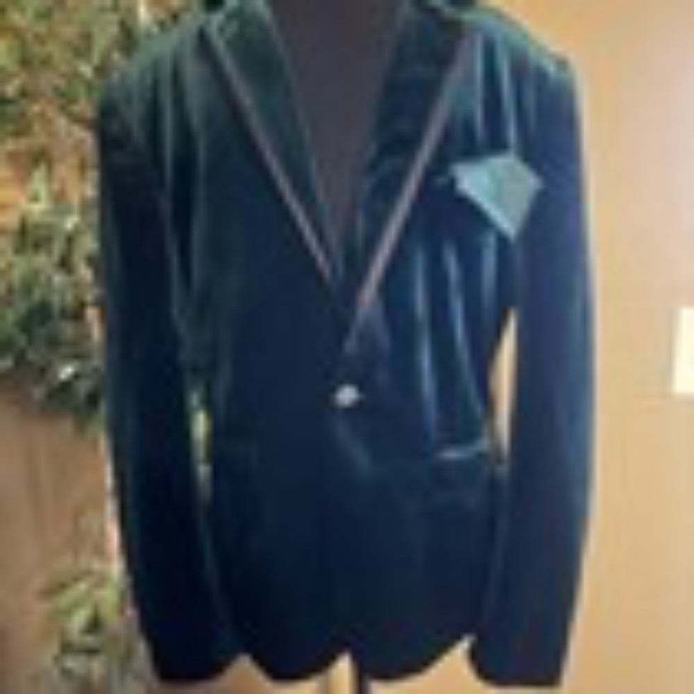 Coofandy Men's Green Velvet Blazer Size Small